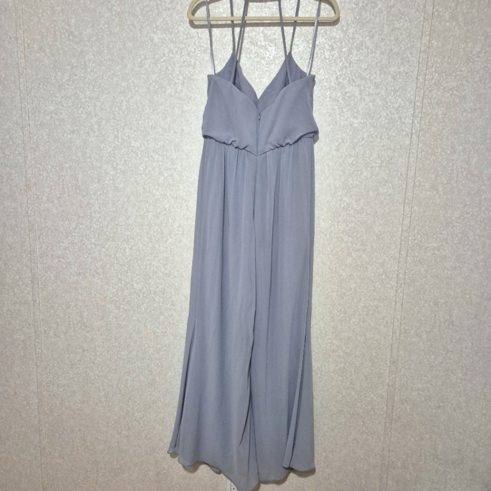 Hayley Paige Occasions Gray Elegant Jumpsuit..SIZE:4 - Picture 10 of 16